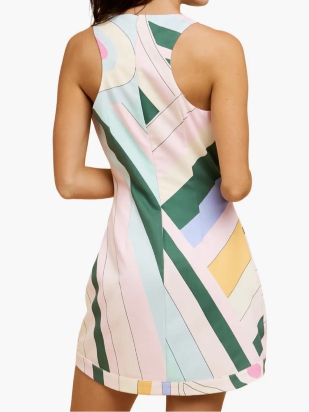 Ericka halter dress Women’s size Small Color block - Picture 9 of 9